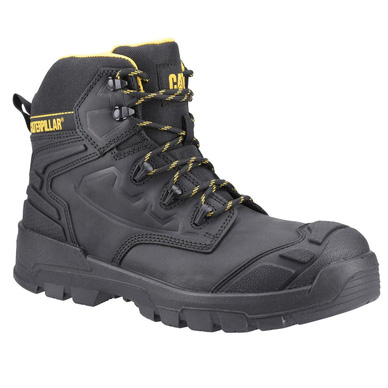 CAT Striver XL 6" Waterproof Safety Boots Black/Yellow Size 7