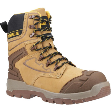 CAT Striver XL 8" Waterproof Safety Boots Black/Yellow/Honey Size 11