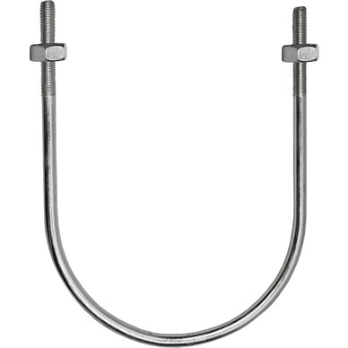 BZP Mild Steel U Bolt M6 x 48mm x 21mm